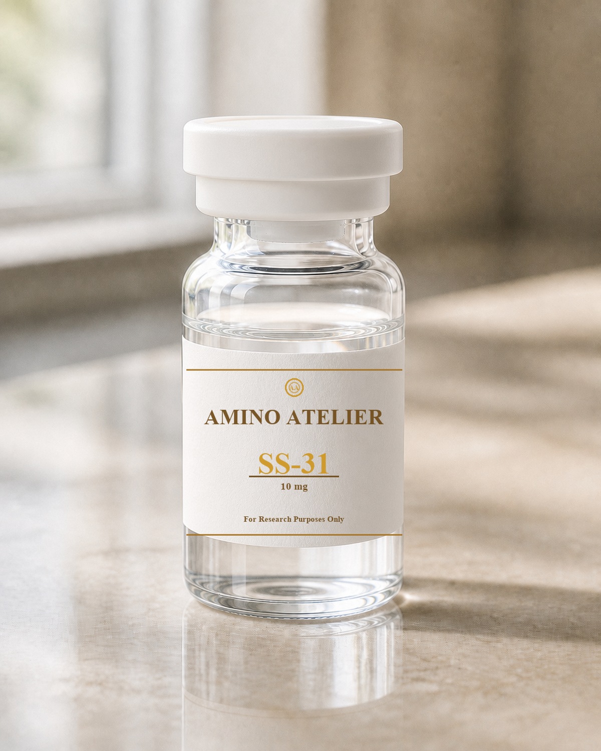 Amino Atelier SS-31 10mg vial with seal logo